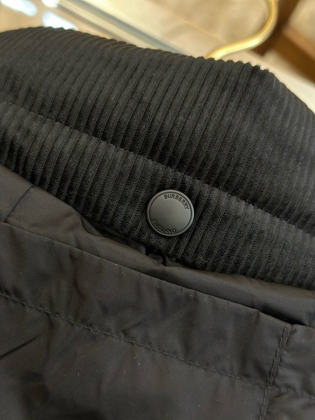 Burberry Corduroy Puffer Gilet "Black"