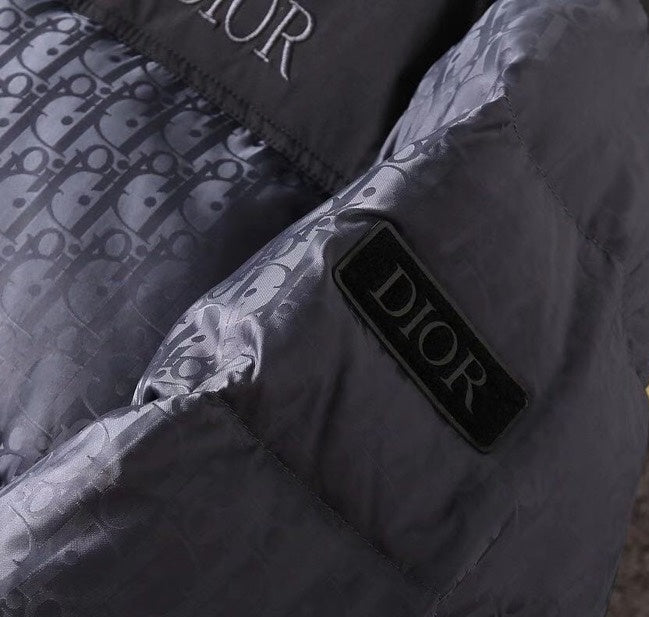 Dior Oblique Down Jacket "Blue-Black"