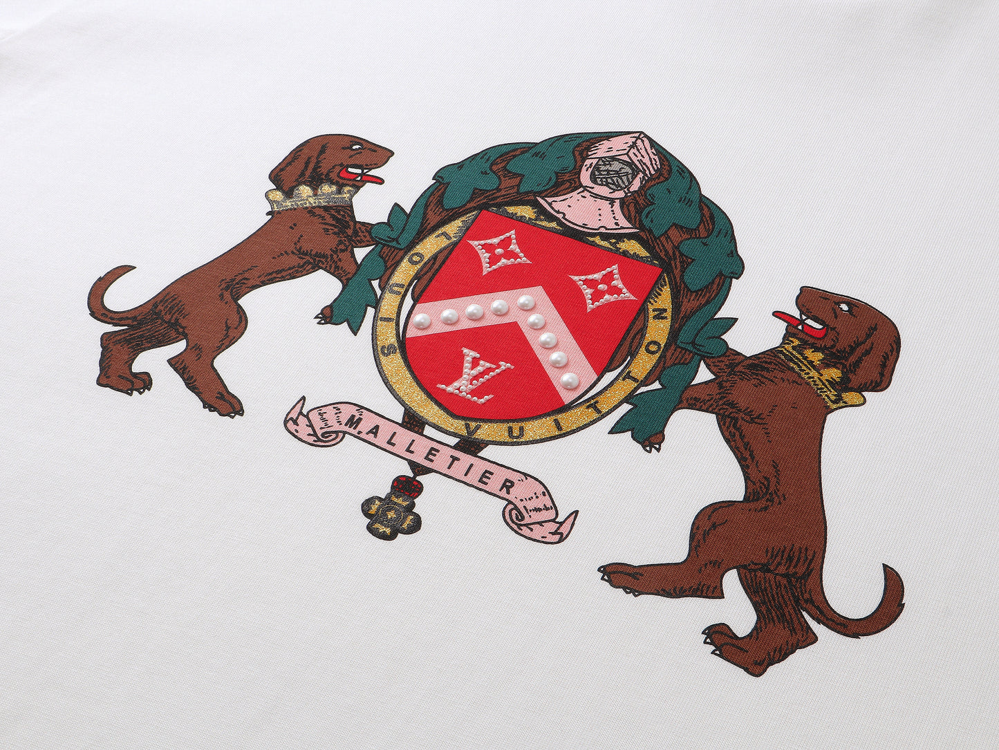 Louis Vuitton Dog Insignia T-Shirt "White"
