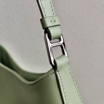 Prada Cleo Brushed Leather Shoulder Bag