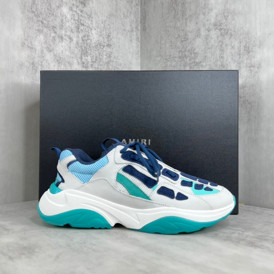 Amiri Bone Runner "White-Turquoise"