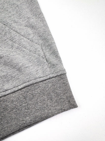 Ami Paris Zip-Up Hoodie "Grey"