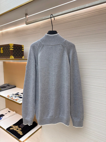 Moncler Alpaca & Wool Blend Turtleneck Sweater "Grey"