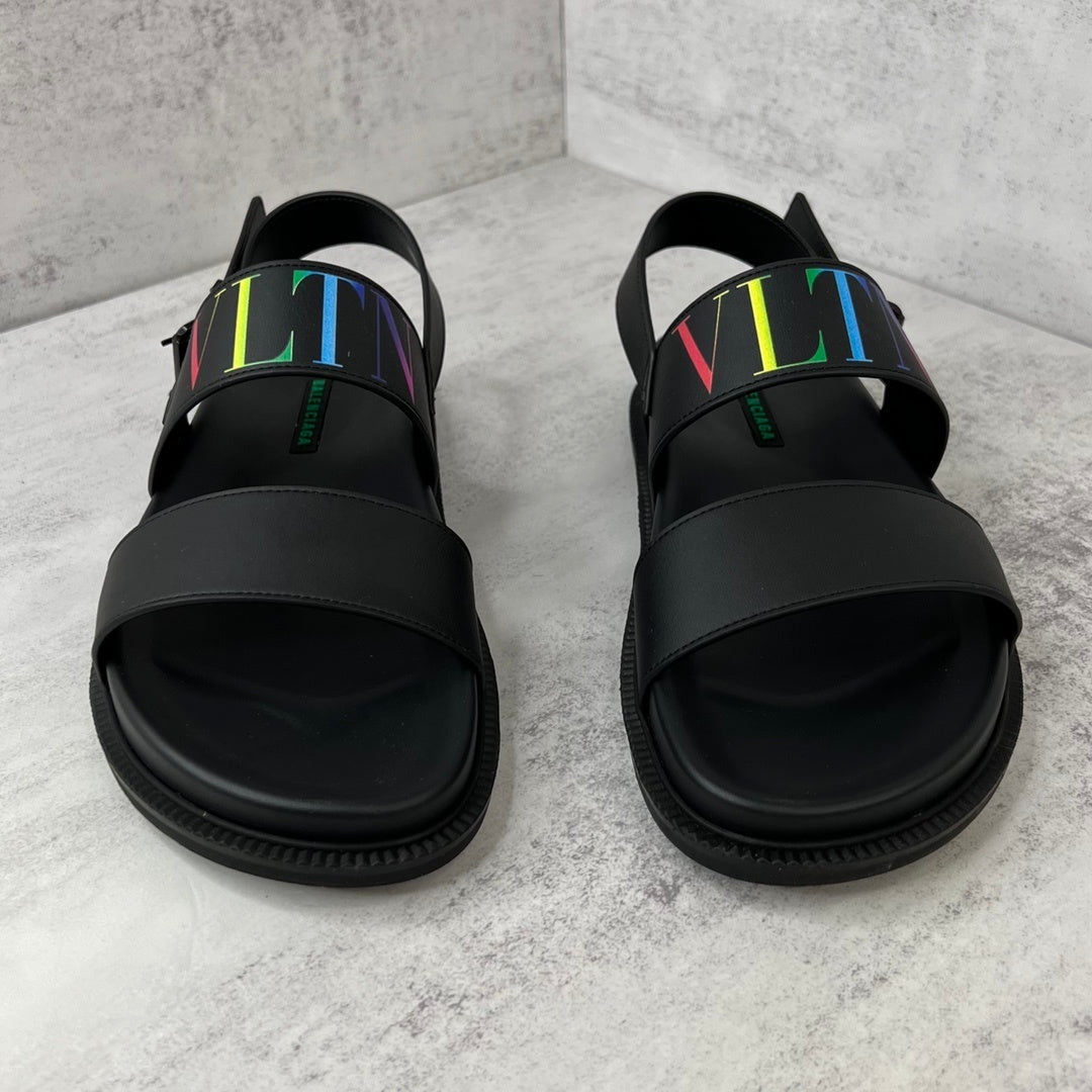 Valentino Garavani Sandals "Black-Multicolour"