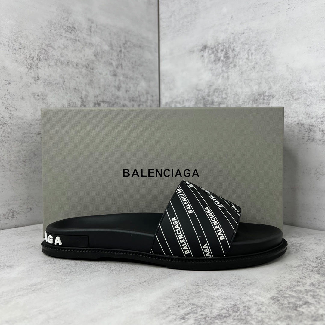 Balenciaga Slides "Black-White"