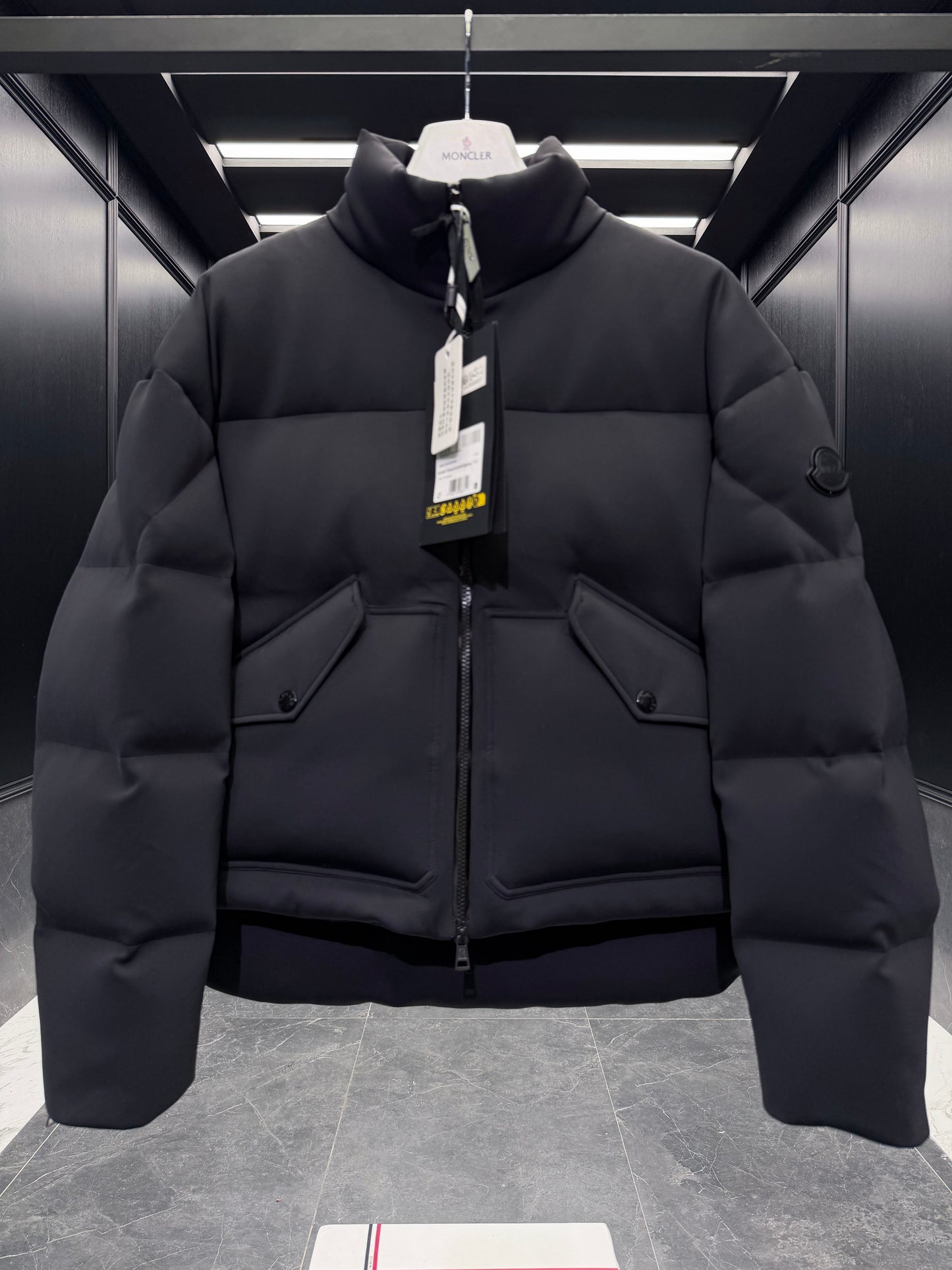 Black Moncler x EE72 by Edward Enninful Seymour Short Down Jacket "Black"