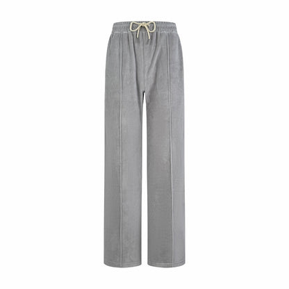 Celine Velvet Tracksuit Sweatpants "Grey"