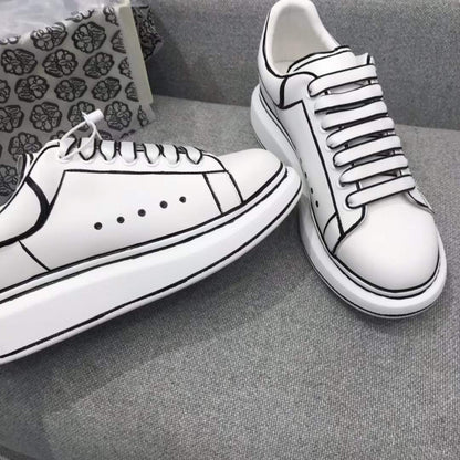 Alexander McQueen Oversized "White-Black Outline"