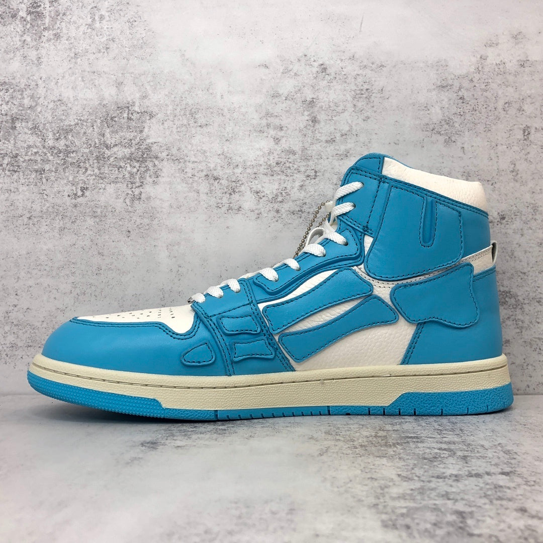 Amiri Skel Top High "White-Blue"