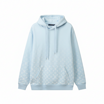 Louis Vuitton Gradient Monogram Hoodie "Baby Blue-White"