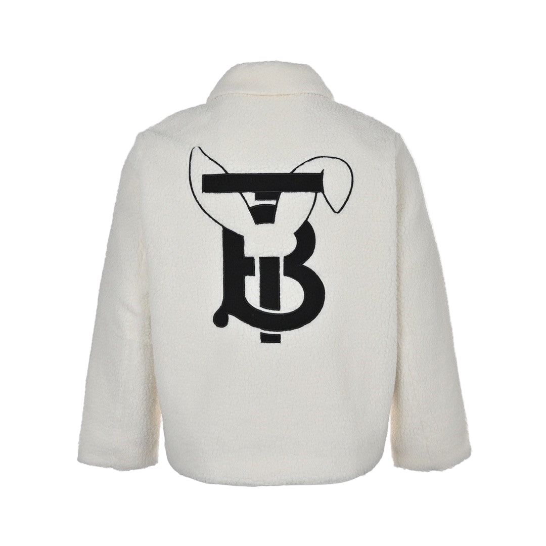 Burberry Rabbit Fleece Jacket "White"