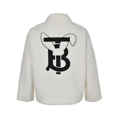 Burberry Rabbit Fleece Jacket "White"