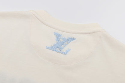 Louis Vuitton Embroidered Signature T-Shirt "Milky White"