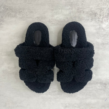 Hermes Chypre Sandals "Black"