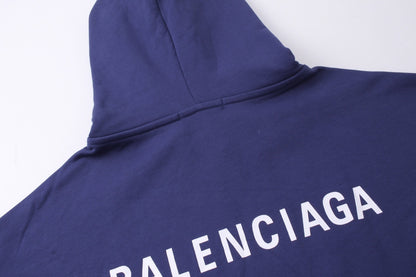 Balenciaga Hoodie "Blue-White"
