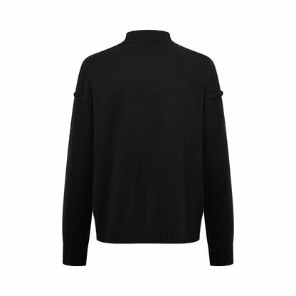 Dior Ribbon Sweater "Black Wool Jersey"