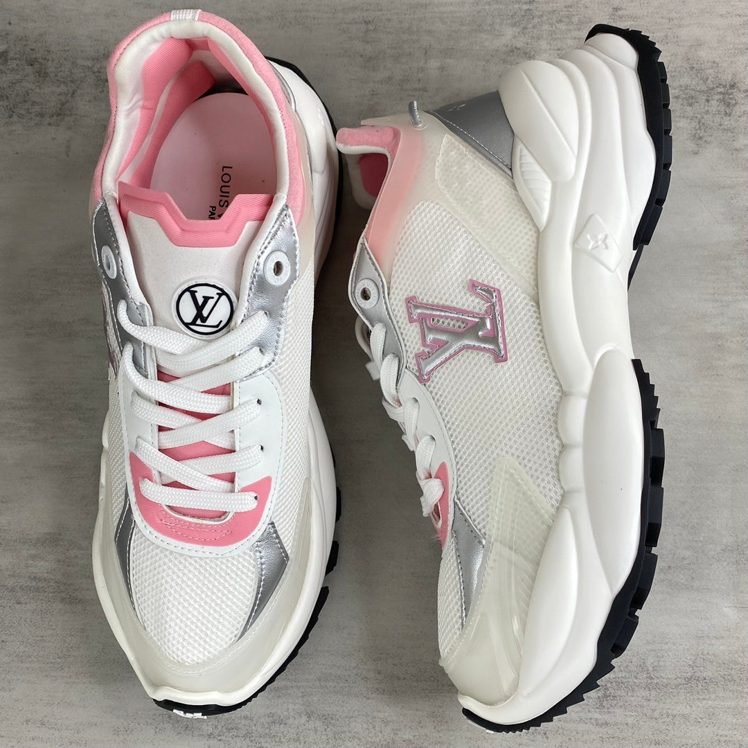 Louis Vuitton Run 55 "White-Silver-Pink"