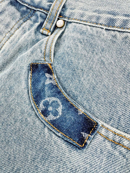 Louis Vuitton Signature Patchwork Denim Pants