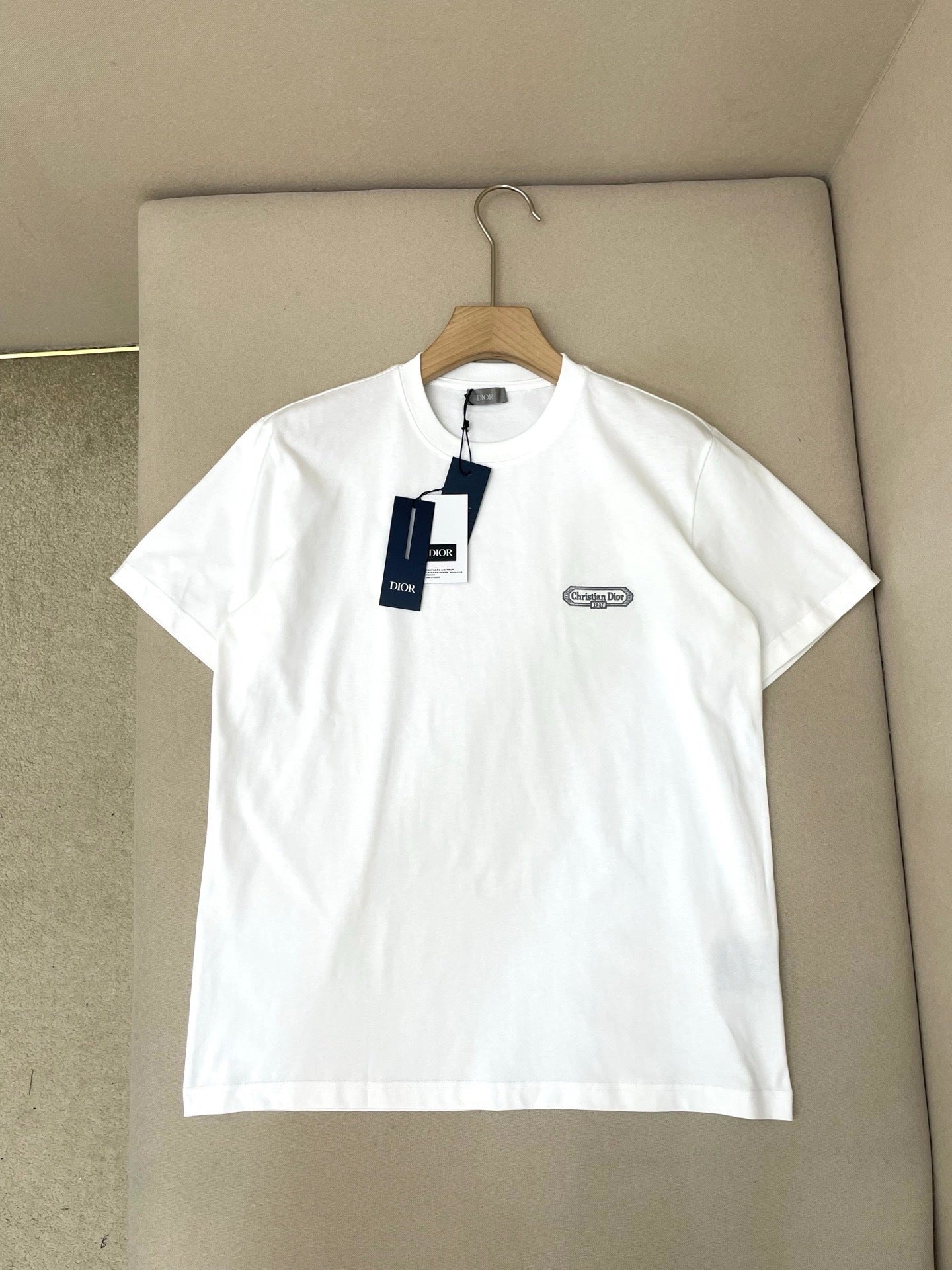 Dior CD Box T-Shirt "White Cotton Jersey"