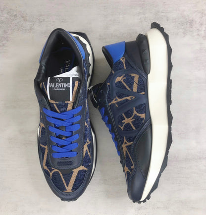 Valentino Garavani Netrunner "Blue-Black-Beige Monogram"