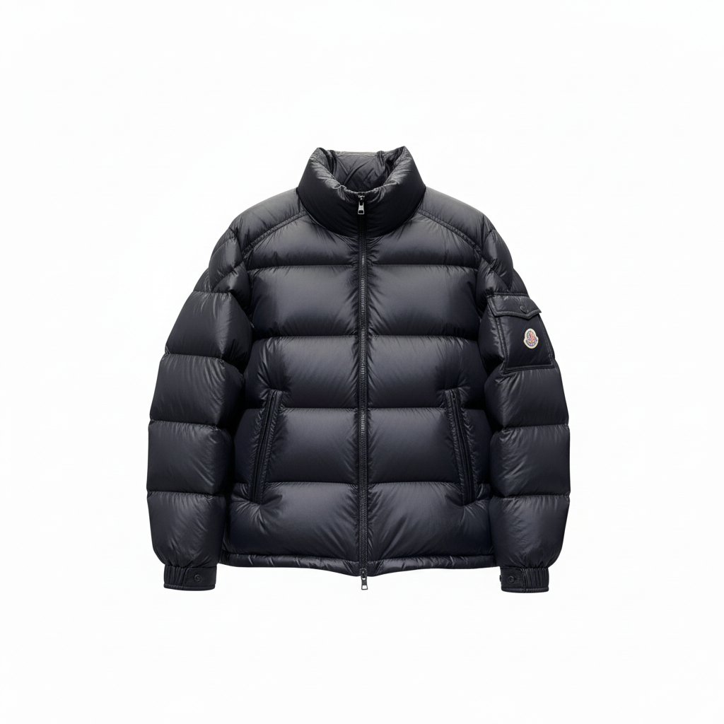 Moncler Levitha Hooded Short Down Jacket "Black"