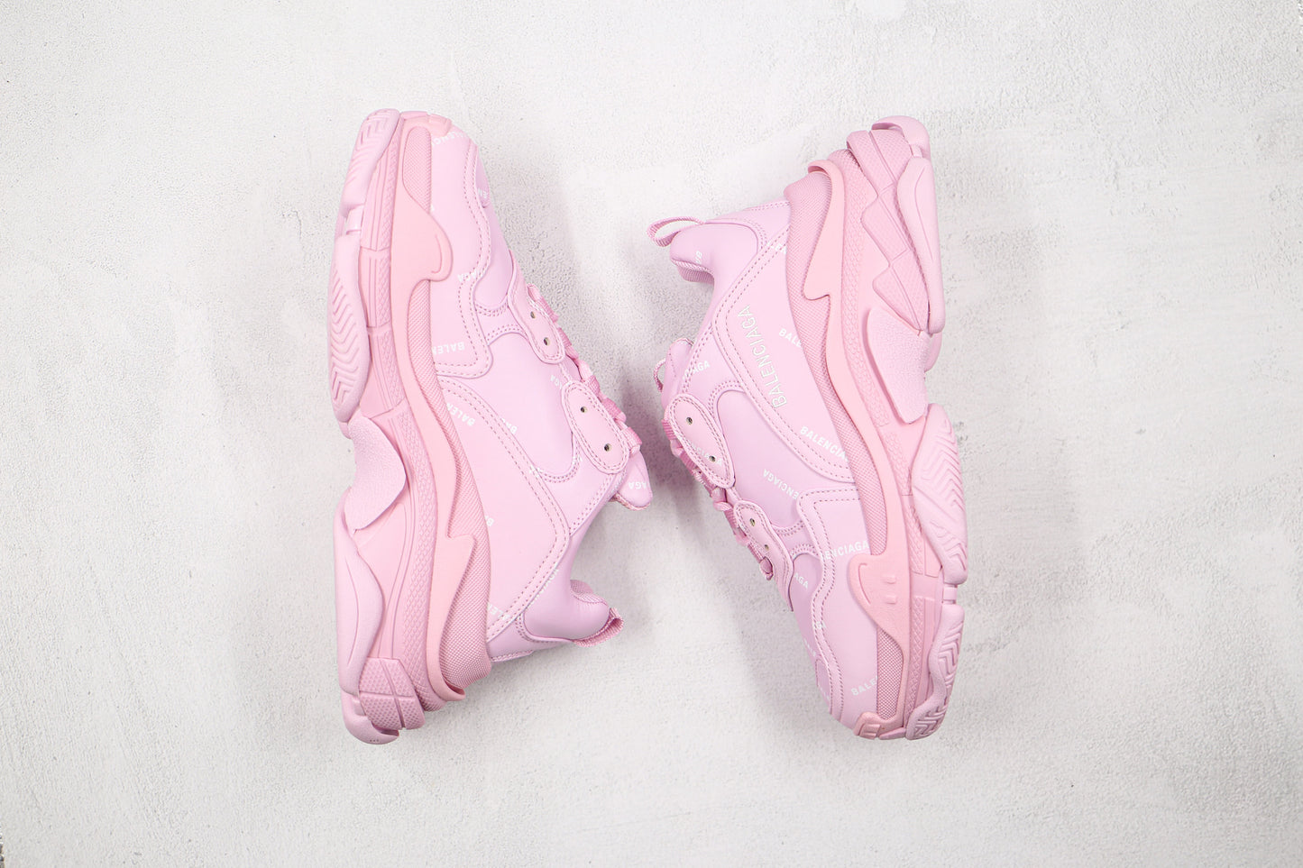 Balenciaga Triple S "Pink-All Over Logo"