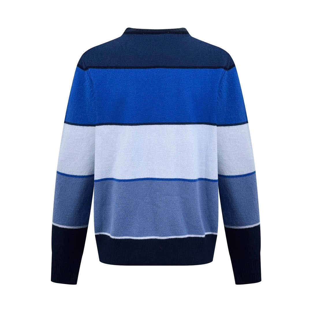 Dior CD Diamond Sweater "Blue Cashmere and Cotton Jersey"