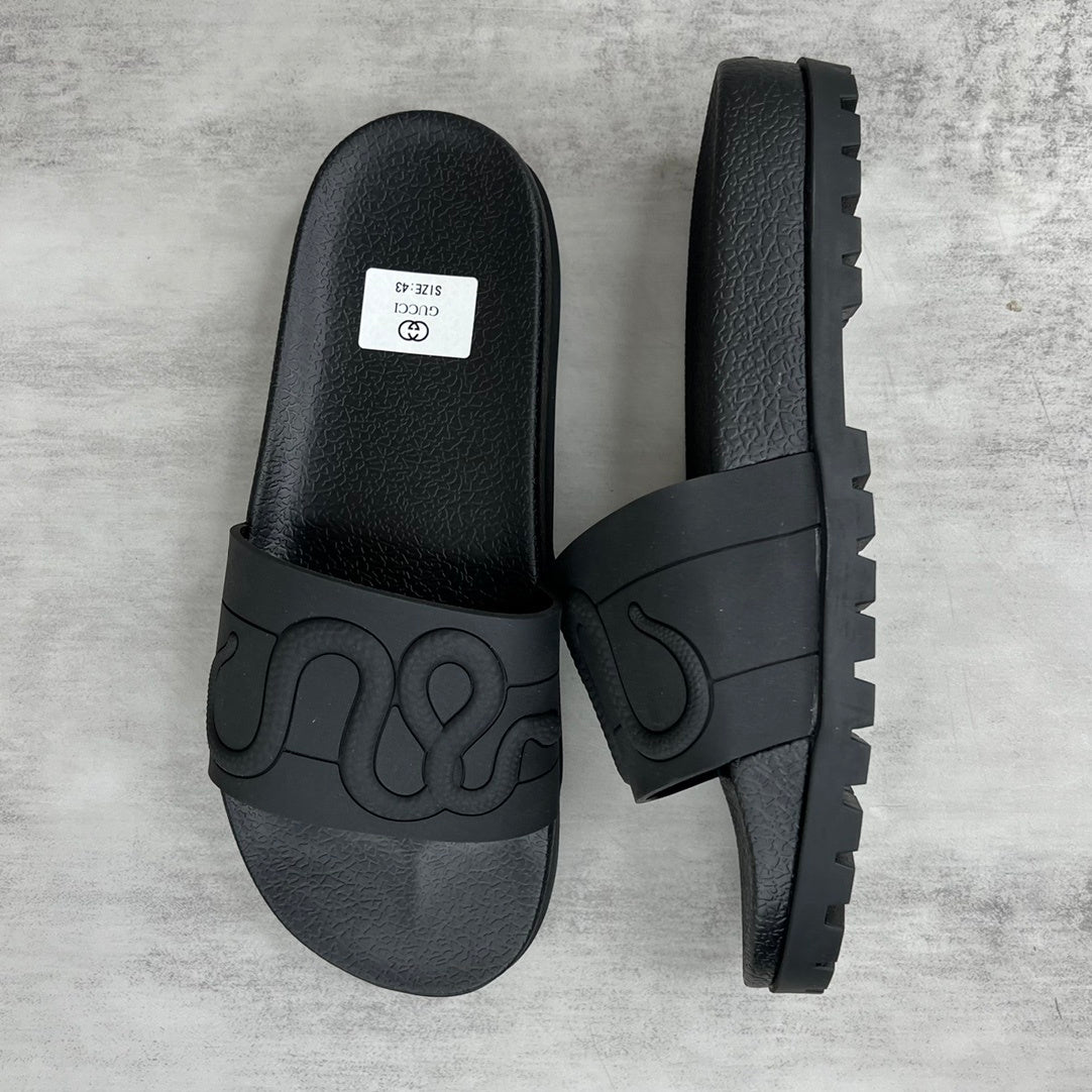 Gucci Snake Slides "Black"