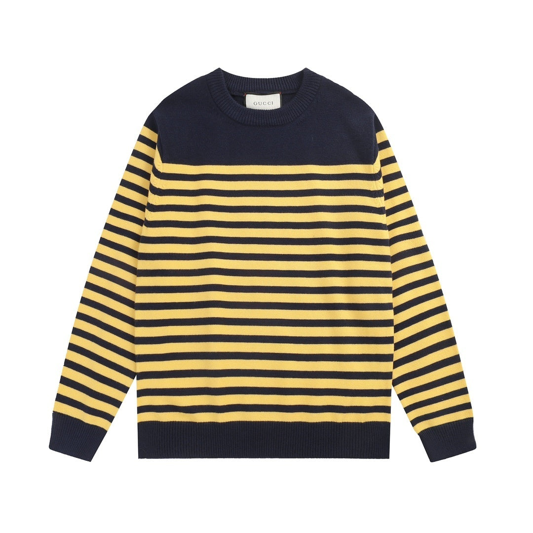 Gucci Striped Sweater "Black-Yellow"