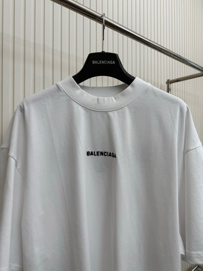 Balenciaga Embroidered Logo T-Shirt "White"