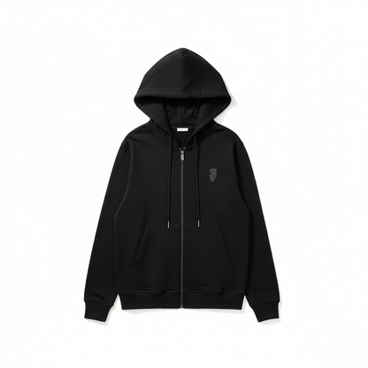 Burberry EKD Cotton Zip Hoodie "Black"