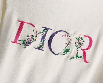 Dior Floral Logo Sweater "White"