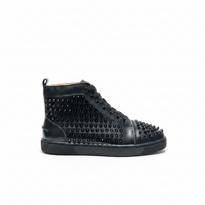 Christian Louboutin High-Top Louis Spikes "Black"