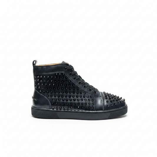 Christian Louboutin High-Top Louis Spikes "Black"