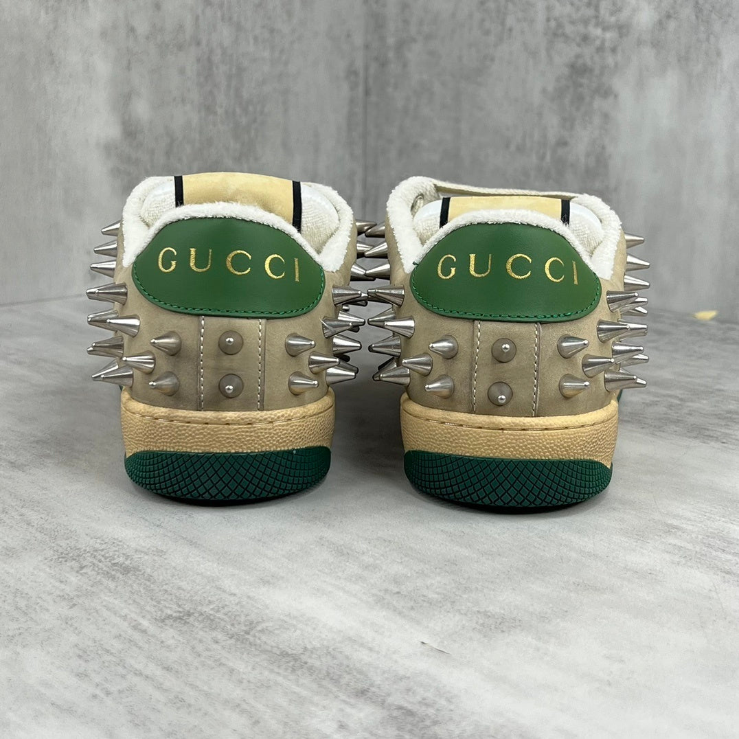 Gucci Screener "Beige-Green Spikes"