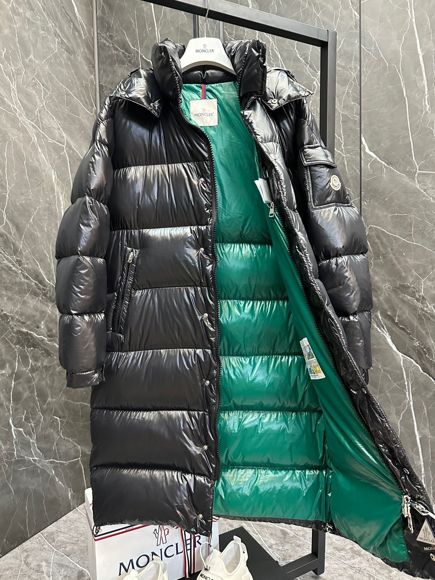Moncler Hanoverian Long Down Jacket "Black"
