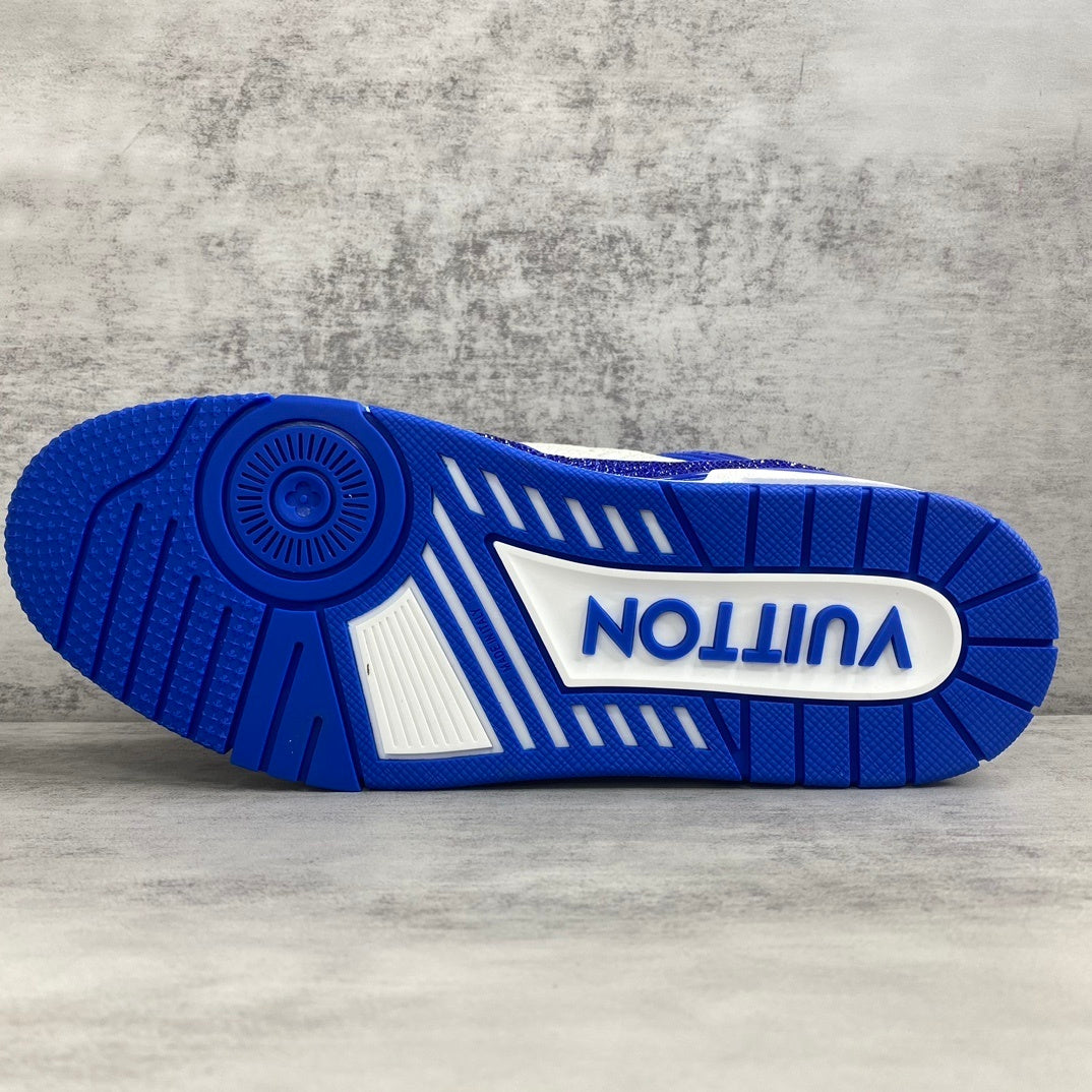 Louis Vuitton Trainers "Blue-White" Crystals