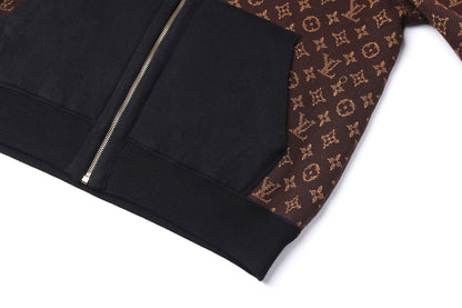 Louis Vuitton Monogram Reversible Double Face Knitted Hooded Blouson "Black"