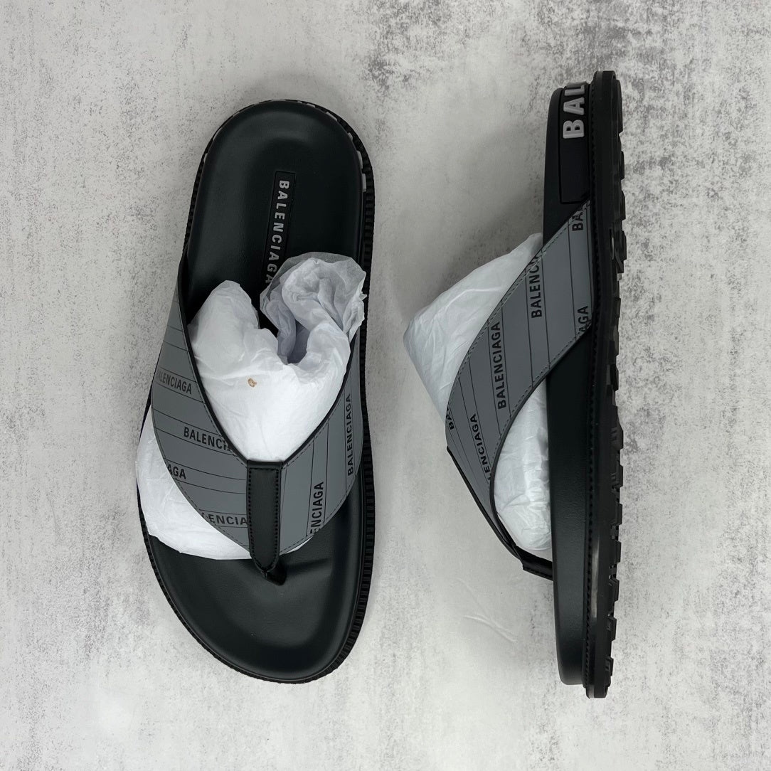 Balenciaga Flip-Flops "Black-Grey"
