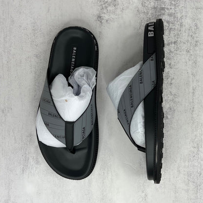 Balenciaga Flip-Flops "Black-Grey"