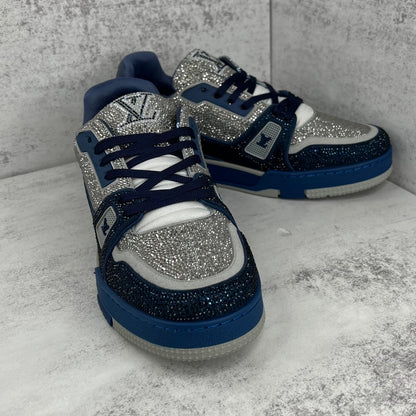Louis Vuitton Trainers "Marine-Grey" Crystals