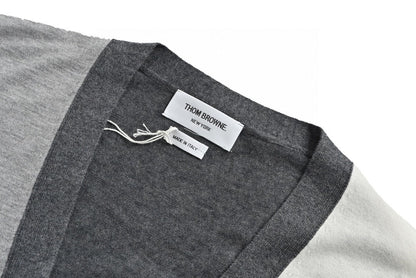 Thom Browne Cardigan "Grey/White"