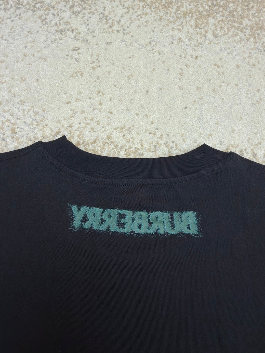 Burberry Equestrian Knight Cotton T-Shirt "Black"