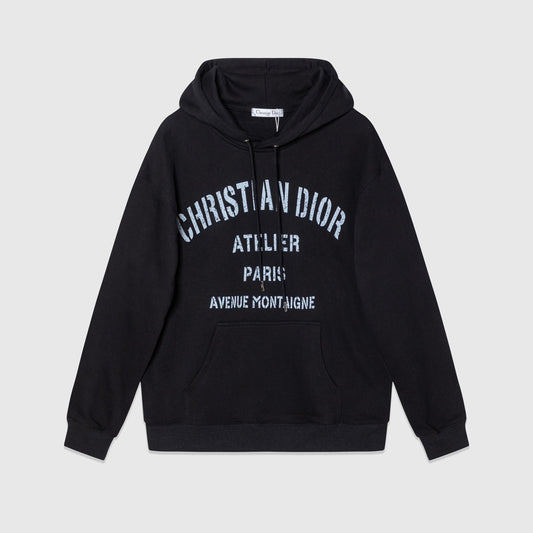Dior Avenue Montaigne Hoodie "Black"