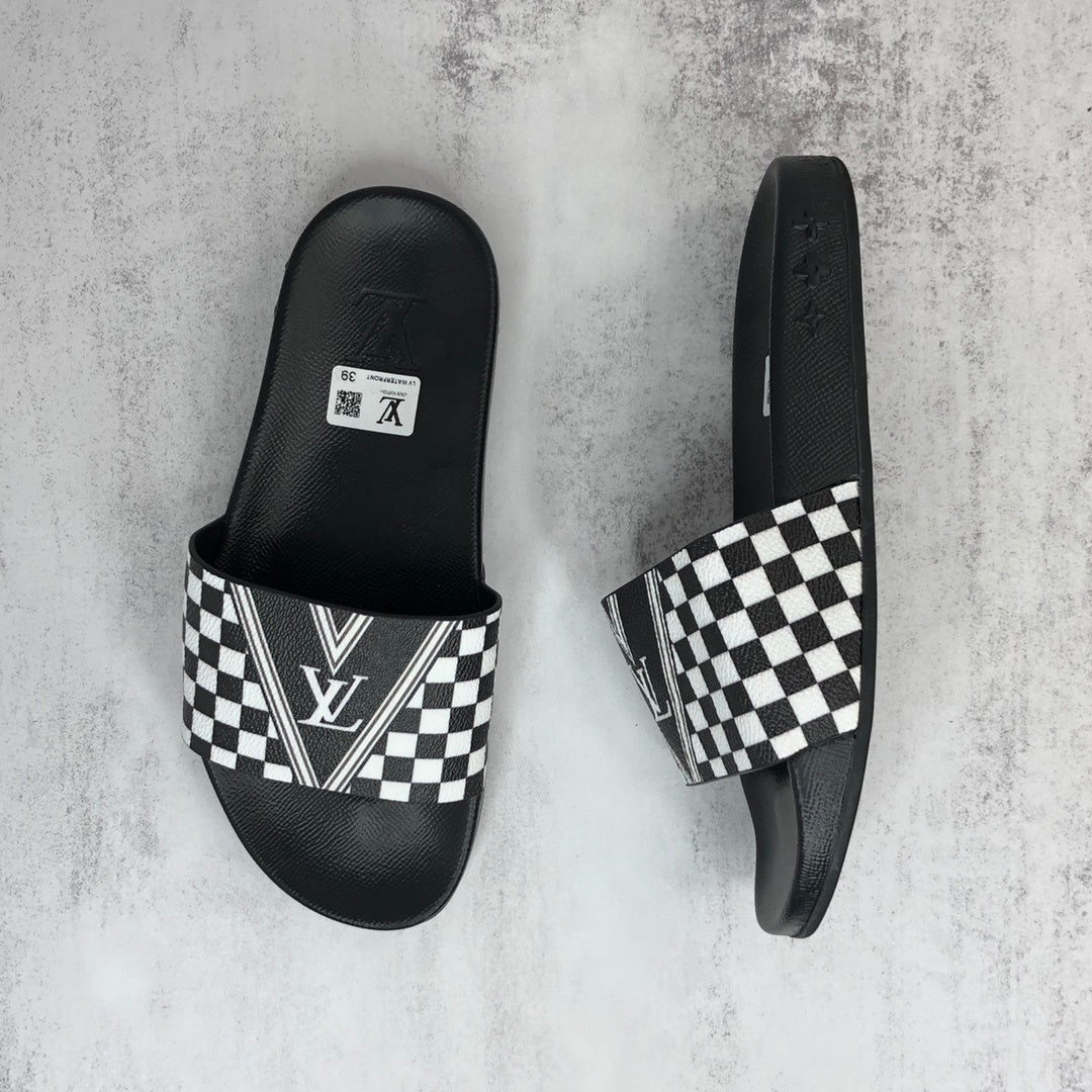 Louis Vuitton Slides "Black-White"