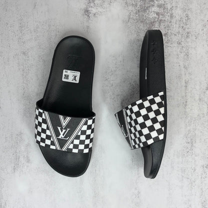 Louis Vuitton Slides "Black-White"