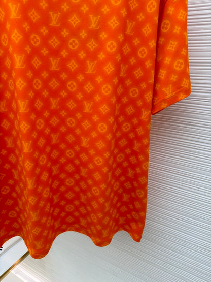 Louis Vuitton Monogram Short-Sleeved T-shirt "Vibrant Orange"