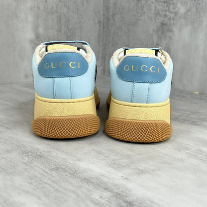 Gucci Screener Double "Blue-Beige Monogram"
