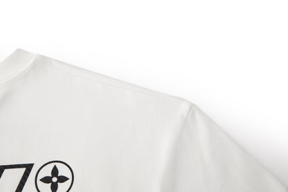 Louis Vuitton Printed Signature T-Shirt "White"