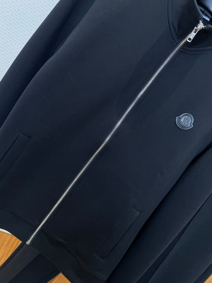 Moncler Zip-Up Sweatshirt "Black"